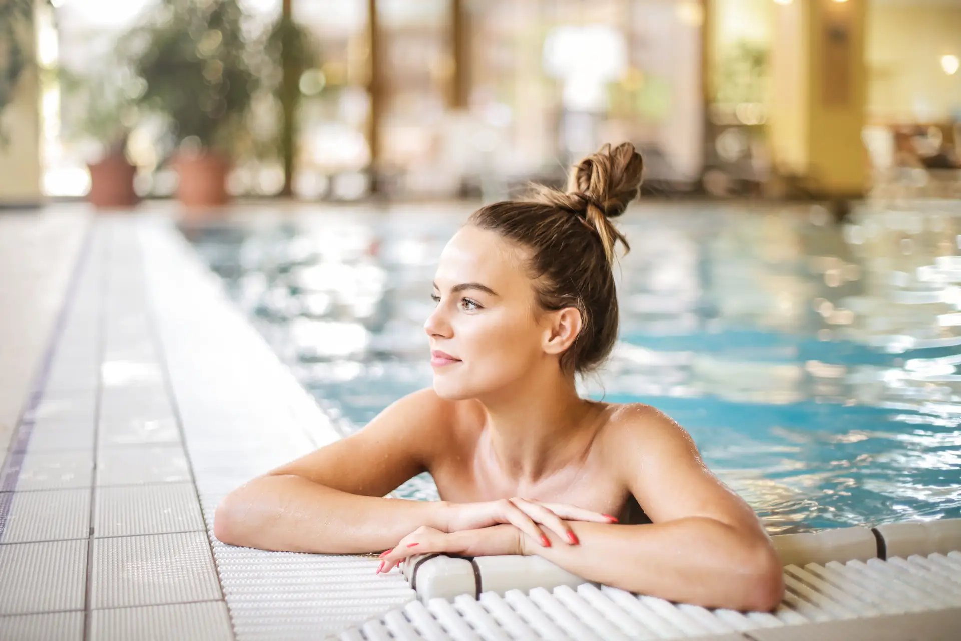 Poolside relaxation