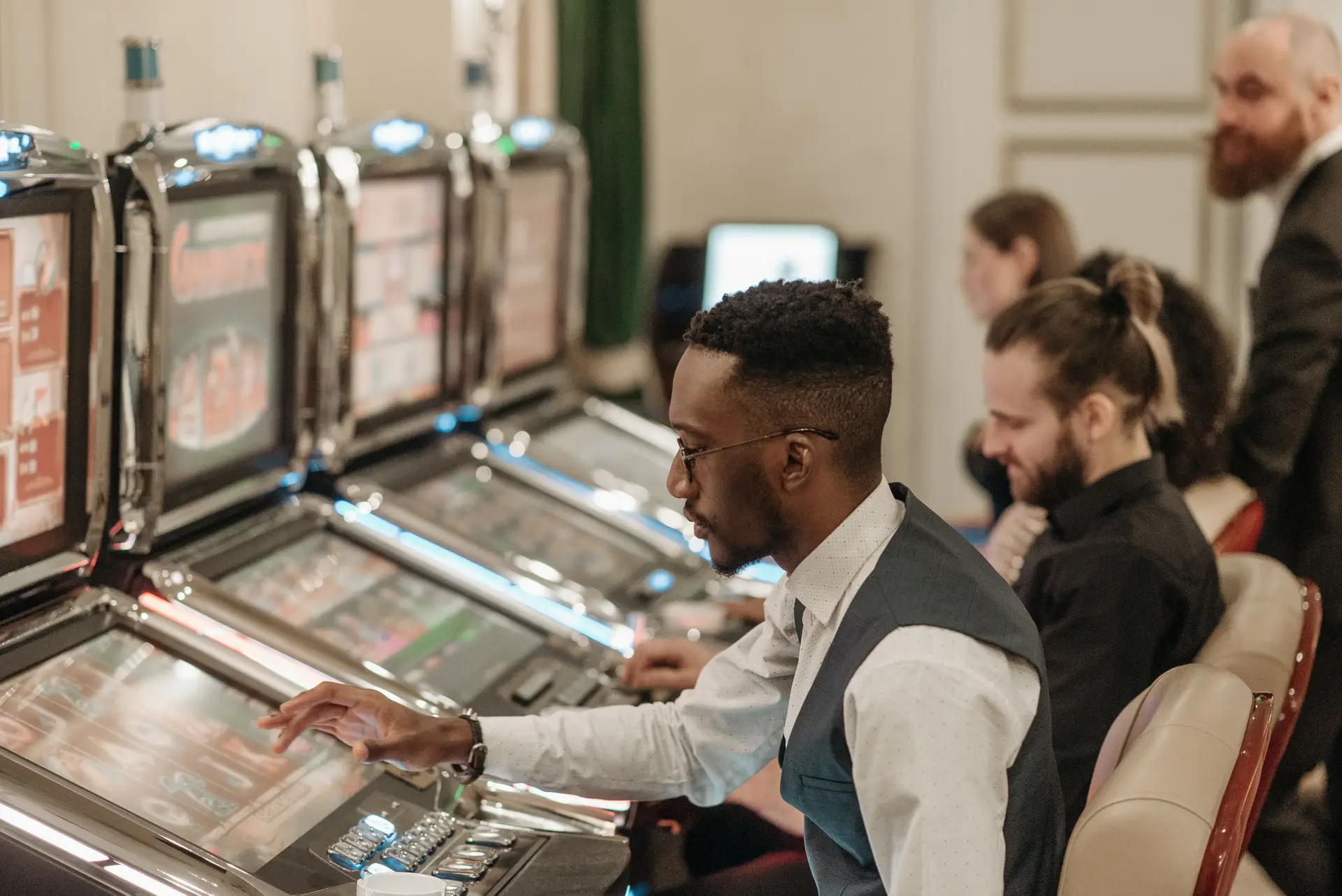 Ambiance de soirée au casino